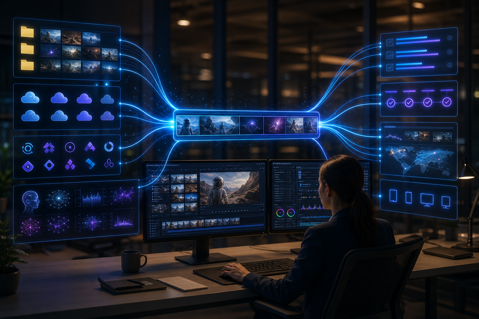 Media operations workspace where disconnected tools converge into one integrated workflow platform